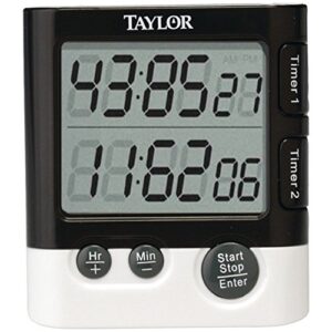 taylor 5828 dual event digital timer/clock home & garden improvement