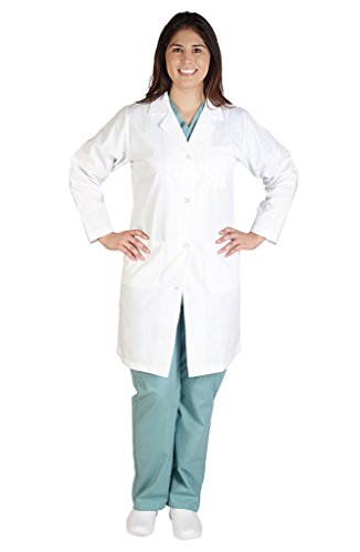 M&M SCRUBS Womens lab Coat - Lab Coat XL White