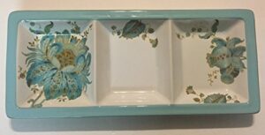 222 fifth eliza spring long divided tray serving dish - 16.5" x 7.25"