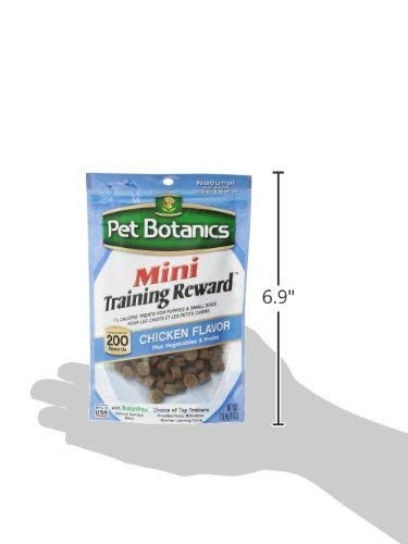 Pet Botanics Mini Training Rewards for Dogs 3 Flavor Variety Bundle: (1) Bacon, (1) Chicken and (1) Beef, 4 Oz Ea (200 Count per Bag, 3 Bags Total)