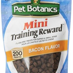 Pet Botanics Mini Training Rewards for Dogs 3 Flavor Variety Bundle: (1) Bacon, (1) Chicken and (1) Beef, 4 Oz Ea (200 Count per Bag, 3 Bags Total)