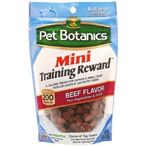 Pet Botanics Mini Training Rewards for Dogs 3 Flavor Variety Bundle: (1) Bacon, (1) Chicken and (1) Beef, 4 Oz Ea (200 Count per Bag, 3 Bags Total)