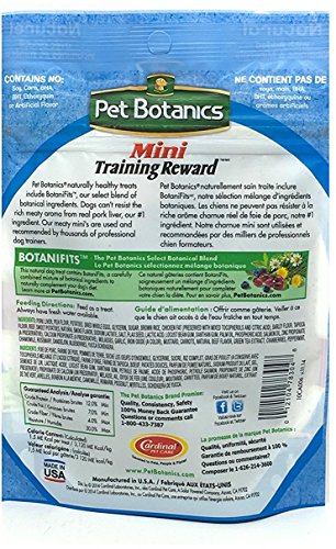 Pet Botanics Mini Training Rewards for Dogs 3 Flavor Variety Bundle: (1) Bacon, (1) Chicken and (1) Beef, 4 Oz Ea (200 Count per Bag, 3 Bags Total)