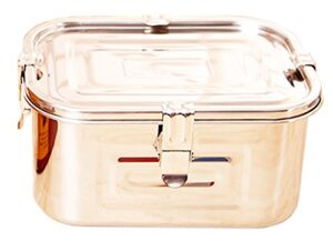 stainless steel 101oz(3l)rectangular seal kimchi food leakproof airtight storage container saver