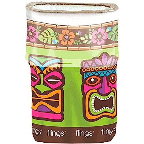 AMSCAN Tiki Party Flings® Plastic Bin - 22' x 15' x 10' | 1 Pc