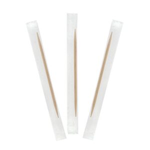 royal fba_riw12s plain individual cello wrapped toothpicks, package of 1000, 2.5", beige