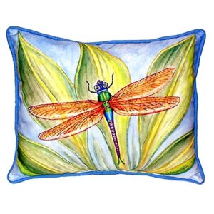betsy drake dick's dragonfly indoor/outdoor pillow, 20" x 24"