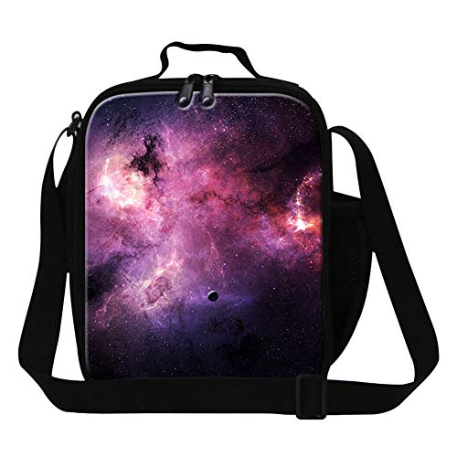 Generic Galaxy Printed Lunch Bags for Kids Insulated Lunch Box Cooler for Adult