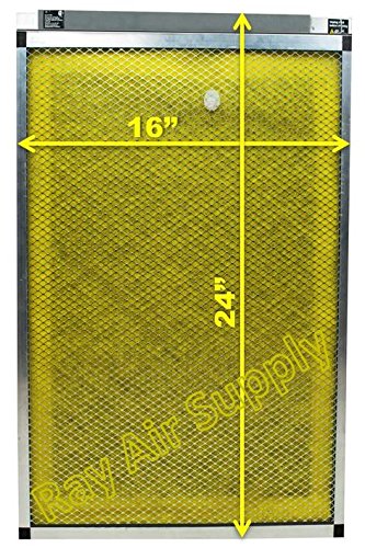 RAYAIR SUPPLY 16x24 MicroPower Guard Air Cleaner Replacement Filter Pads (3 Pack) Yellow