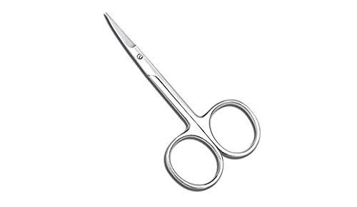 Fine Tip (Curved) Scissors 3.5 inch Extra Sharp Made from German Stainless Steel By ThreadNanny