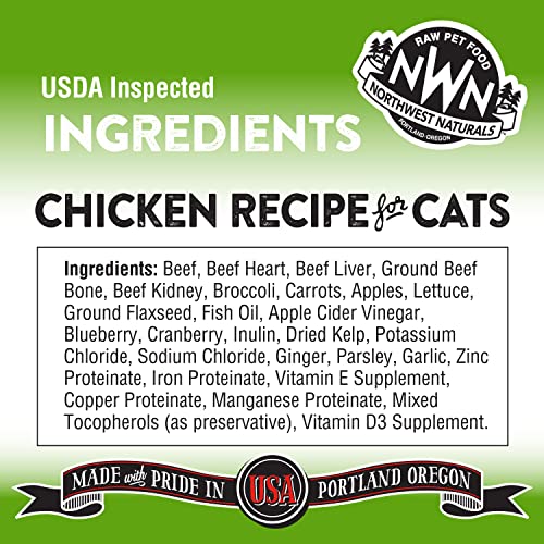 Northwest Naturals Freeze Dried Diet for Cats – Chicken Cat Food – Grain-Free, Gluten-Free Pet Food, Cat Training Treats – 11 Oz.