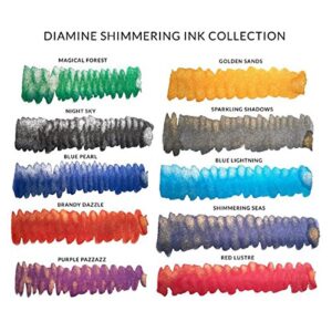 Diamine - Shimmering Fountain Pen Ink, Shimmering Seas 50ml