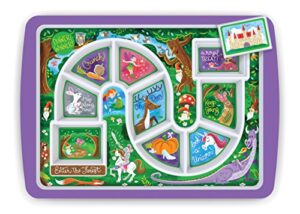 genuine fred winner, enchanted forest kid's dinner tray, 30 x 21.2 x 2 cm