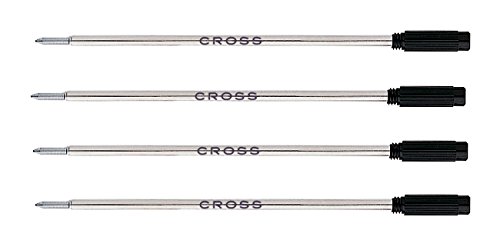 Cross Medium Ballpoint Pen Refill - Black (Pack of 4)