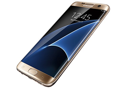 Samsung Galaxy S7 Edge Factory Unlocked Phone 32 GB - Internationally Sourced (Middle East/African/Asia) Version G935FD- Platinum Gold