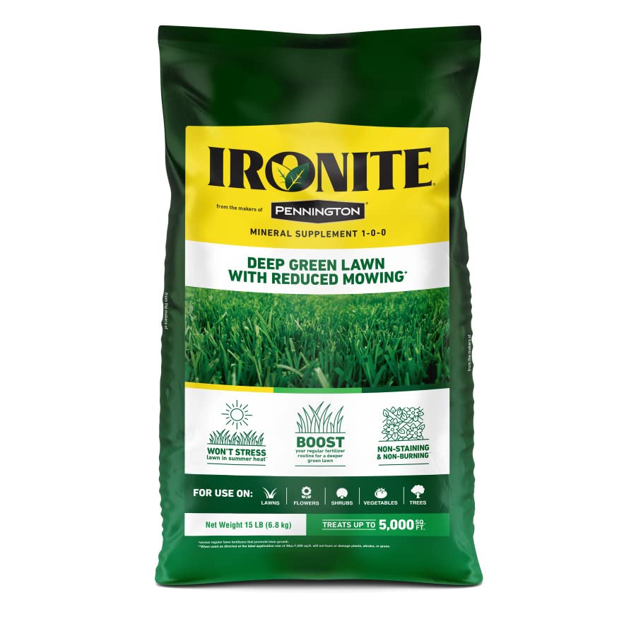 Ironite 100519460 1-0-0 Mineral Supplement/Fertilizer, 15 lb (Packaging May Vary)