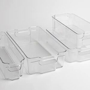 Dial Industries, Inc.Fridge, Kitchen Pantry Stackable Organizer Bins, Set of 4, Assorted Sizes