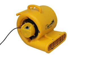 zoom blowers® 1/3 horsepower carpet dryer, air mover | commercial grade floor blower fan
