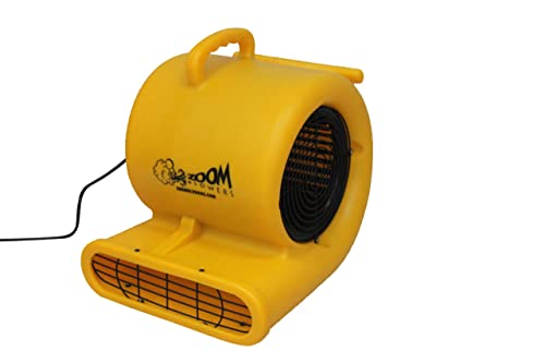 Zoom Blowers® 1/3 Horsepower Carpet Dryer, Air Mover | Commercial Grade Floor Blower Fan