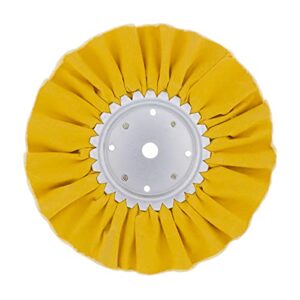 united pacific 90030 10" yellow treated airway buff - 5/8" & 1/2" arbor, 1 pack