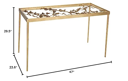 Safavieh Home Collection Rosalia Butterfly Desk, Antique Gold