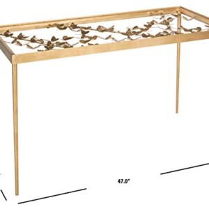 Safavieh Home Collection Rosalia Butterfly Desk, Antique Gold