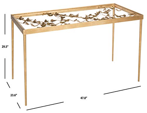 Safavieh Home Collection Rosalia Butterfly Desk, Antique Gold