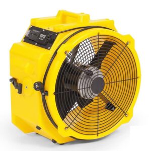 zoom blowers 1/4 horsepower axial ventilation fan - floor dryer, carpet blower, air mover - commercial grade - adjustable feet for horizontal or downward airflow