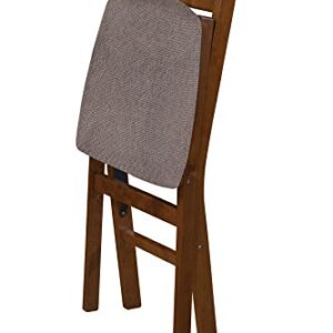 Stakmore Classic Slat Back Folding Chair Finish, Set of 2, Fruitwood