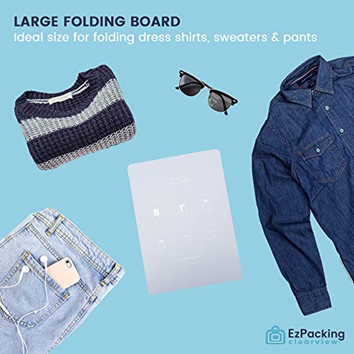 Laundry Folding Boards for Clothing & Garments Set of 3 / For Adults & Kids/Perfect for T-Shirts, Dress Shirts & Sweaters/Folding Helper Tool in Small, Medium & Large/For Travel, Home or Retail