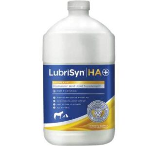 lubrisyn hyaluronic acid + msm joints supplement, 128oz: natural pure ha liquid dog and cat joint & cartilage support, relief, and lubrication for pets including dogs, cats and horses, vegan formula