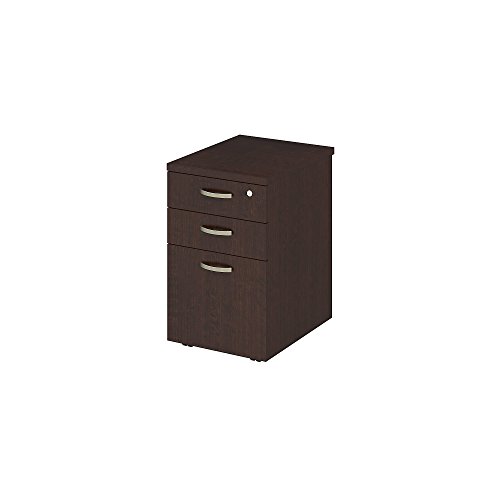 Bush Business Furniture Easy Office 3 Drawer Mobile File Cabinet, Legal, Mocha Cherry