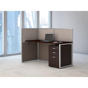 Bush Business Furniture Easy Office 3 Drawer Mobile File Cabinet, Legal, Mocha Cherry