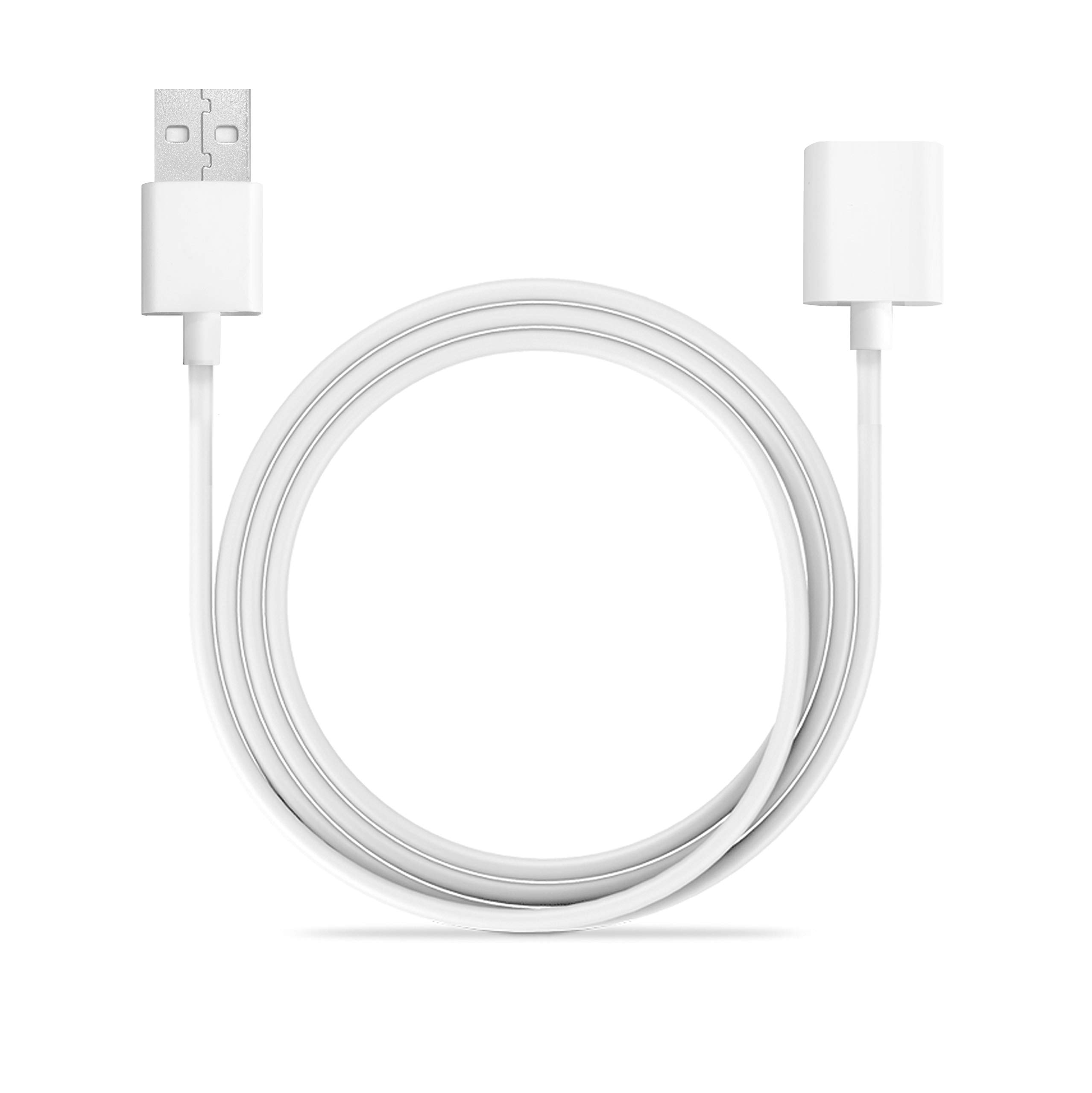 TechMatte Charging Adapter Electronic Cable Compatible with Apple Pencil 1st Generation, Male to Female Flexible Connector, Laptop (White-3 Feet)