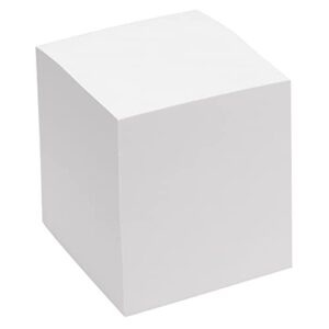 EARTHCUBE Blank White 3.5 Inch Note Cube (Not Sticky) Made in USA (Paper US or CAN) 100% Recycled 700 Tear-off Pages (Not Loose) 'Imagine'