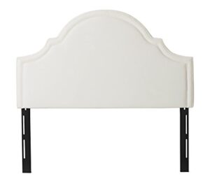 jennifer taylor home catherine upholstered queen headboard, antique white woven