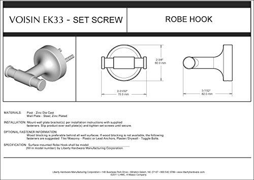 Franklin Brass MAX35-SN Maxted Wall Mounted Multi-Purpose Hook in Satin Nickel