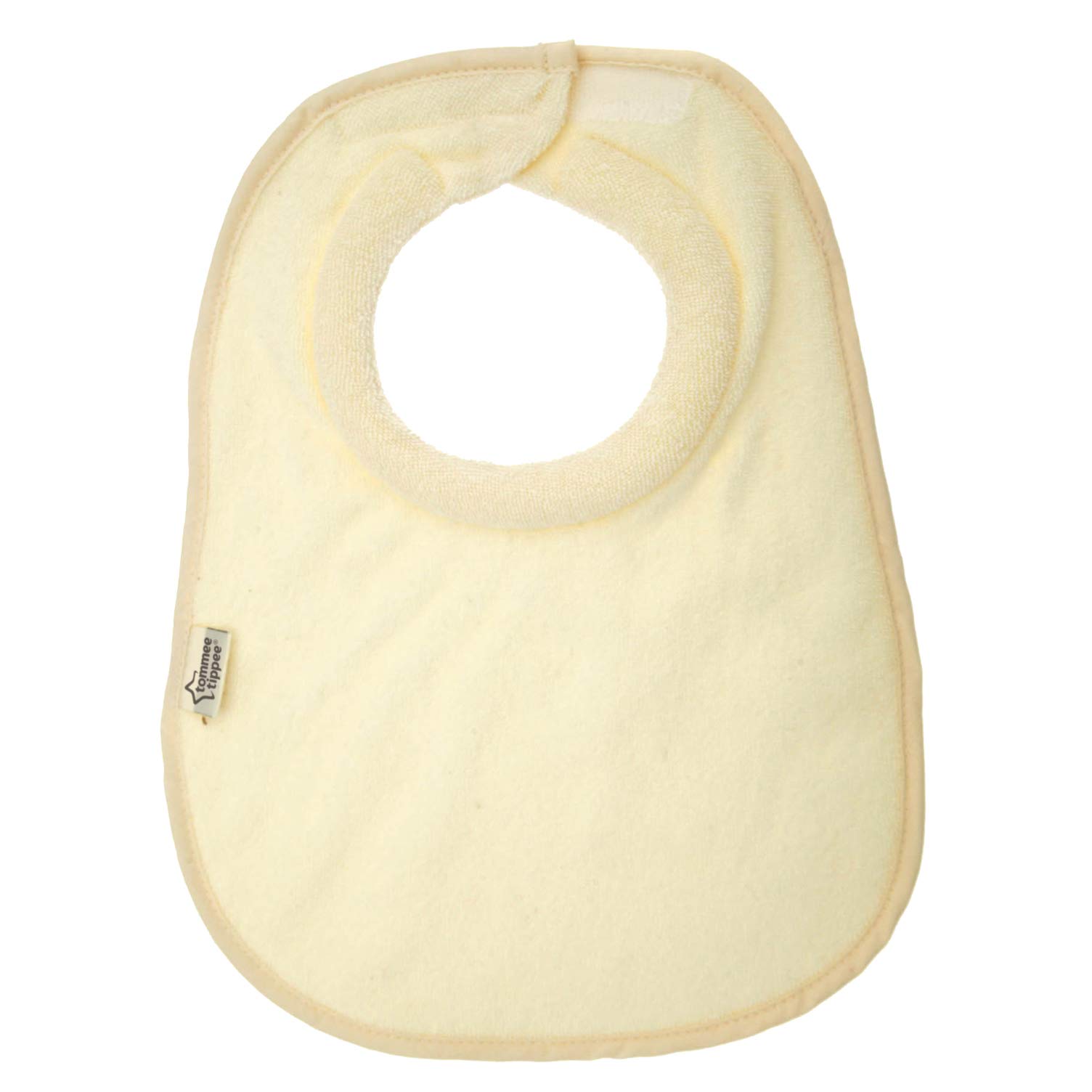 Tommee Tippee Closer to Nature Comfi-Neck Baby Bib with Padded Collar, Reversible – Cream Chevron, 2 Count