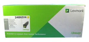 lexmark 24b6514 xc8160 toner cartridge (yellow) in retail packaging