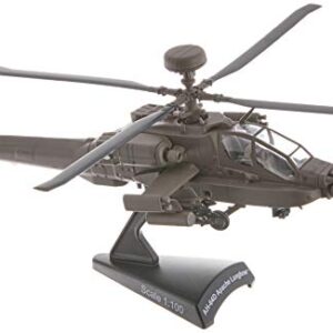 Daron Postage Stamp Boeing AH-64D Apache Longbow 1/100 Scale Diecast Display Model with Stand ,Medium