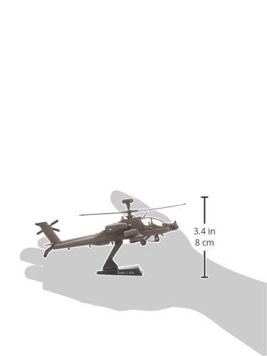 Daron Postage Stamp Boeing AH-64D Apache Longbow 1/100 Scale Diecast Display Model with Stand ,Medium