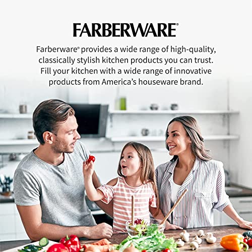 Farberware 15-Piece Forged Triple Riveted Knife Block Set, High Carbon-Stainless Steel Kitchen Knives, Razor-Sharp Knife Set with Wood Block, Black