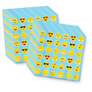 Emoji Birthday Party Supplies Set Plates Napkins Cups Tableware Kit for 16