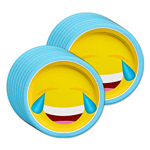 Emoji Birthday Party Supplies Set Plates Napkins Cups Tableware Kit for 16