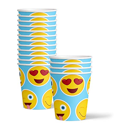 Emoji Birthday Party Supplies Set Plates Napkins Cups Tableware Kit for 16