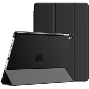 jetech case for ipad pro 9.7-inch 2016 (old model), slim stand hard back shell cover with auto wake/sleep (black)