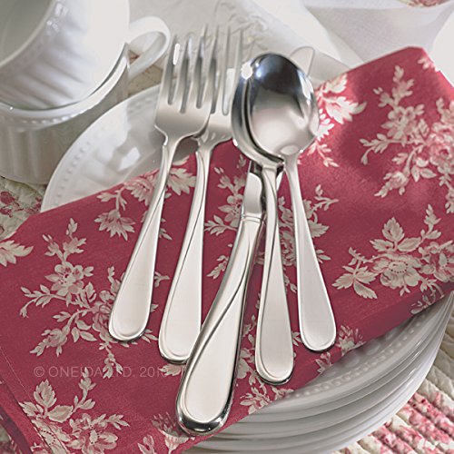 Oneida Flight Everyday Flatware Salad Forks, Set of 4