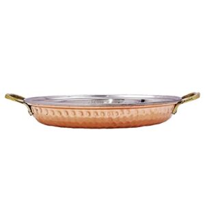 Traditional Indian Hammered Oval Dish Bowl Platter Serveware Hotelware Utensil