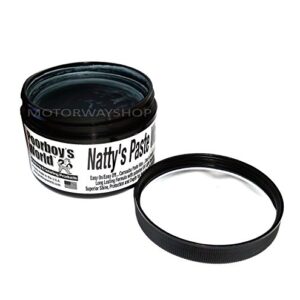 Poorboy's World PB-NPBLK08 Nattys Carnauba Paste Wax, Black,235ml