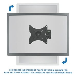 Mount-It! TV Wall Mount Bracket | Quick Release | Full Motion Swing Out Tilt Swivel | Articulating Arm for 13-42" Flat Screens and Monitors | VESA 75 to 200 | 44 Pound Capacity | Anti-Theft Locking